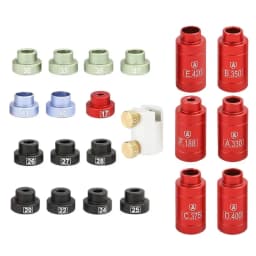 Headspace Gauge Comparator Kit Aluminum Bullet Comparator Kit With 14 Inserts And 6 Bushings for Reloading Equipment
