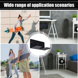 Skateboard Hanger Storage Wall Hanger for Longboard Skate Deck Organization Skateboard Holder Stable Floating Effect Cruiser