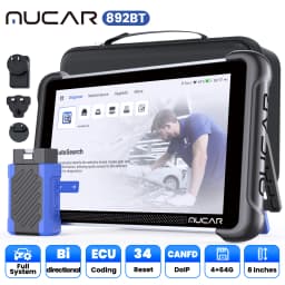 MUCAR 892BT AI Function Car OBD2 Diagnostic Tool 35 Reset ECU Coding Bi-directional Lifetime Free Full System Diagnosis 35 Reset
