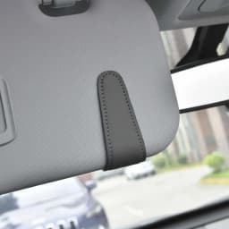 Car Sunglasses Holder Car Magnetic Leather Clip Card Ticket Holder Auto Sun Visor Glasses Box Decoration Accessories Universal