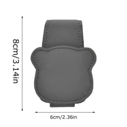 Car Sunglasses Holder Car Magnetic Leather Clip Card Ticket Holder Auto Sun Visor Glasses Box Decoration Accessories Universal
