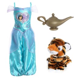Rubie's Official Loveheart Jasmine Girls Fancy Dress Disney Aladdin with Lamp & Tiger - Kids World Book Day - Princess Outfit