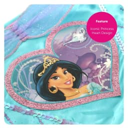 Rubie's Official Loveheart Jasmine Girls Fancy Dress Disney Aladdin with Lamp & Tiger - Kids World Book Day - Princess Outfit