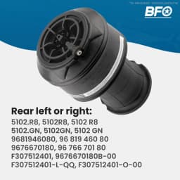 Pair Rear Air Suspension Spring Bag Bellows for Citroen C4 Picasso 5102GN 5102.R 9676670180B-00 F307512401/O/00