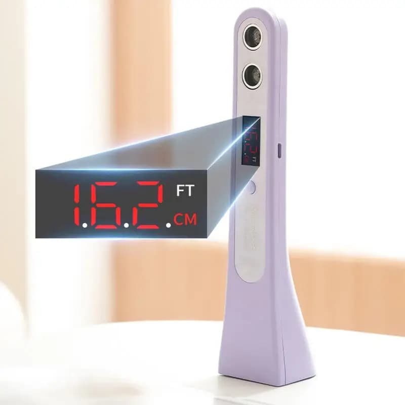 Ultrasonic Height Measurement With Scale Handheld Cordless Digital Measurement Device Children Electronic Height Ruler