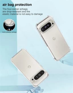 Clear Case for Google Pixel 9 Pro XL 5G Slim Soft TPU Protective Shell Cover on Googe Pixel9 Pixel9Pro Pixle 9 9Pro 9ProXL 2024