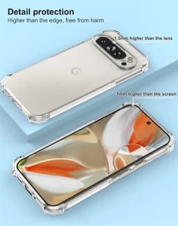 Clear Case for Google Pixel 9 Pro XL 5G Slim Soft TPU Protective Shell Cover on Googe Pixel9 Pixel9Pro Pixle 9 9Pro 9ProXL 2024