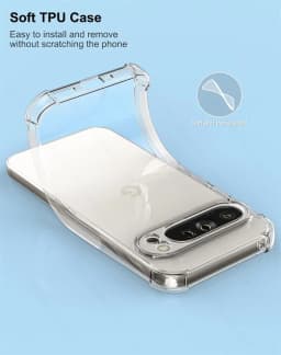 Clear Case for Google Pixel 9 Pro XL 5G Slim Soft TPU Protective Shell Cover on Googe Pixel9 Pixel9Pro Pixle 9 9Pro 9ProXL 2024
