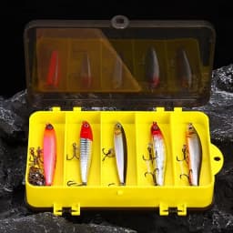 Bass Lures Freshwater Realistic Fish Bait Spinnerbaits 24X Swimbait Tackle Kit With Double-Sided Storage Fishing Accessories For