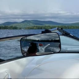 Marine Boat Mirror Universal Boat Mirrors Rear View for Ski Boats Pontoon Boat Water Sport Boat Clamp Mirrors For Clear Vision