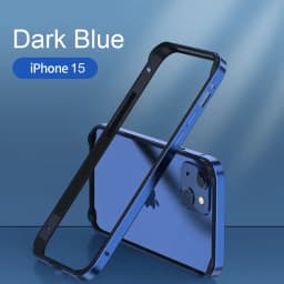 Hybrid Silicone Frame Aluminum Metal Phone Case For iPhone 16 15 14 13 12 Pro Max Better Heat Bumper