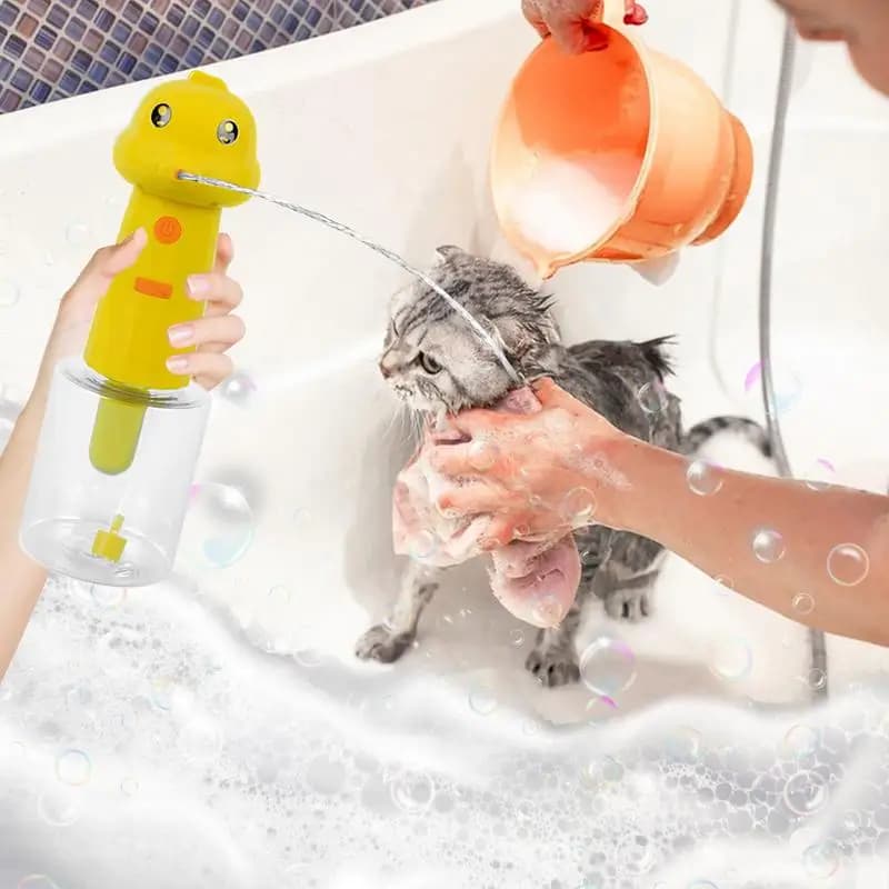 Foam Soap Dispenser Machine Automatic Shampoo Dispenser Sprayer Portable Foamer Efficient Dog Bath Supplies For Pet Bathing