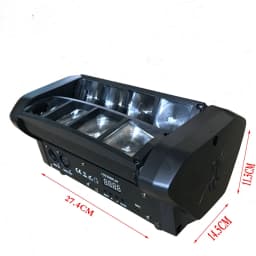 Free Shipping High Quality 8X6W RGBW Mini Led Spider Light DMX512 Moving Head Lights For Dj Stage Club Disco KTV Party