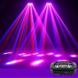 Free Shipping High Quality 8X6W RGBW Mini Led Spider Light DMX512 Moving Head Lights For Dj Stage Club Disco KTV Party