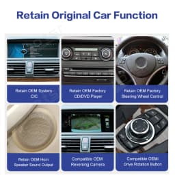 Car Radio Carplay Auto GPS Navigation For BMW X1 E84 2011-2017 HD Touchscreen Support Mirroring BT WiFi DSP Sound Carplay Stereo