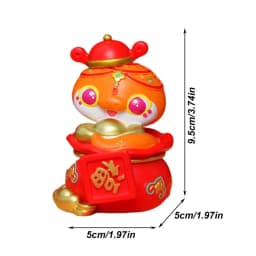 Chinese New Year Snake Figurine Cartoon Snake Sculpture Table Collectible Miniature Chinese Snake Figurines 2025 Year Of The