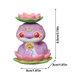 Chinese New Year Snake Figurine Cartoon Snake Sculpture Table Collectible Miniature Chinese Snake Figurines 2025 Year Of The