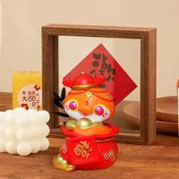 Chinese New Year Snake Figurine Cartoon Snake Sculpture Table Collectible Miniature Chinese Snake Figurines 2025 Year Of The