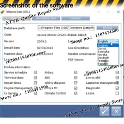 Tolerance Data 2009.2 Free Keygen Car Software Auto Repair Program Install Video Guide Car Repair Software auto-data-base