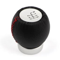 Car Interior Gear Shift Knob 6 Speed for Toyota Manual Handle Lever Stick Shifter Red Stitch Handball Leather Replacement