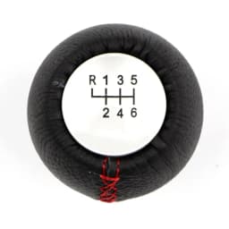 Car Interior Gear Shift Knob 6 Speed for Toyota Manual Handle Lever Stick Shifter Red Stitch Handball Leather Replacement