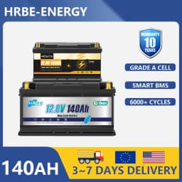 12V 140AH LiFePO4 Lithium Battery,Deep Cycle LiFePO4 Battery with Built-in 100A BMS fit for RV, Home Storage,Solar Power System
