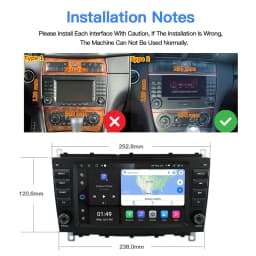 720P Carplay Android 13 Car DVD Player Navigation Stereo Autoradio GPS Radio For Mercedes Benz CLK 200K 280 350 W209 2005-2012