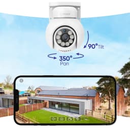 SANNCE 4K POE Camera with Microphone/Audio Night Vision Waterproof Security Video IP Camara Onvif 2.8mm Security CCTV Camera