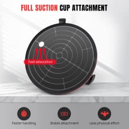 Set of 2 8" Suction Lifters Glass Suction Cups with Pressure Gauge, Tile Lifter Vacuum Suction Lifter Max. load Capacity 400kg