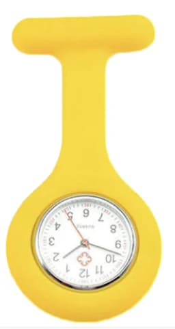 Nurse Watch Silicon Washable Doctor Tunic Quartz Fob Pocket Brooch