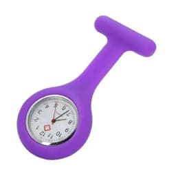 Nurse Watch Silicon Washable Doctor Tunic Quartz Fob Pocket Brooch