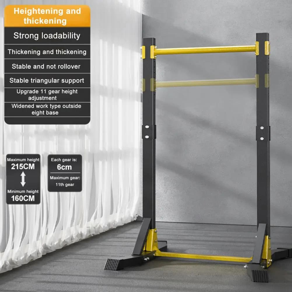Portable Pull-up Bar Station, Free Standing Pull Up Bar for Home Gym, Pull Up Stand Station 400LBS with 11 Gears Adjustment