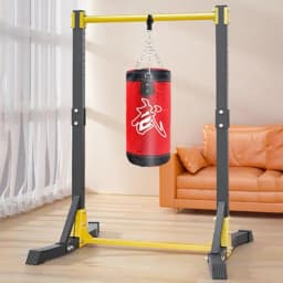 Portable Pull-up Bar Station, Free Standing Pull Up Bar for Home Gym, Pull Up Stand Station 400LBS with 11 Gears Adjustment
