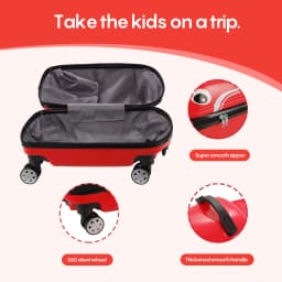 20 inch Cartoon Car Design Hard Shell Luggage Compartment - ABS+PC Shell, Universal Wheels and Iron Aluminum Pull Rod, 88.18 Pou