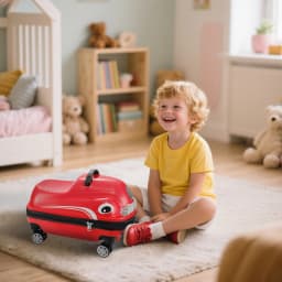 20 inch Cartoon Car Design Hard Shell Luggage Compartment - ABS+PC Shell, Universal Wheels and Iron Aluminum Pull Rod, 88.18 Pou