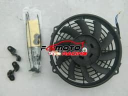 Aluminum Radiator + Fan For Yamaha ATV Quad Grizzly 700 YFM700/550/500 EPS 2007 2008 2009 2010 2011 2012 2013