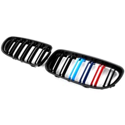 For BMW E90 E91 4DR LCI 323i 325i 328i 2009 -2011 M-Color Front Bumper Kidney Grill