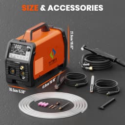 HITBOX TIG200Pro Cold Welding Machine 6 in 1 MMA HF Pulse TIG Welder Automatic Semi-automatic 220V IGBT Inverter
