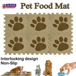 Pet Feeding Mat Dog Cat Puppy Kitten Bowl Food Water Non Slip Easy Clean Easipet