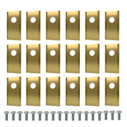 18Pcs Lawn Mower Cutting Blade Set Robot Mower Replacement Blade Single Hole Lawn Mower Blade for Worx Landroid Lawn Mowers