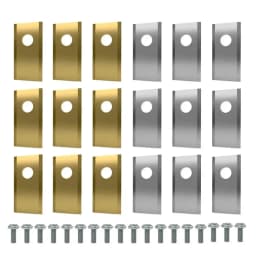 18Pcs Lawn Mower Cutting Blade Set Robot Mower Replacement Blade Single Hole Lawn Mower Blade for Worx Landroid Lawn Mowers