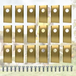 18Pcs Lawn Mower Cutting Blade Set Robot Mower Replacement Blade Single Hole Lawn Mower Blade for Worx Landroid Lawn Mowers
