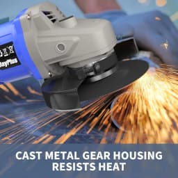 21V Brushless Angle Grinder Tool w/ 3.0Ah Battery & Charger,Gloves,Goggles,for Cutting, Grinding