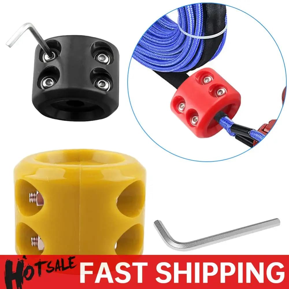Rubber Winch Stopper Shock Absorbent Cable Protector Rubber Plug Prevent Pulling Bounce and Abrasion Offroad ATV UTV Accessories