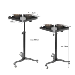 Rolling Salon Tray Cart Organizer Hair Extension Tool Tray Cart Hair Color Service Tray for Salon