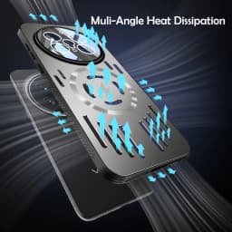 Hard Metal Heat Dissipation Magnetic Wireless Charging Cover For Vivo X200 Pro Mini X100 S100S S20 Pro Cool Protective Back Case
