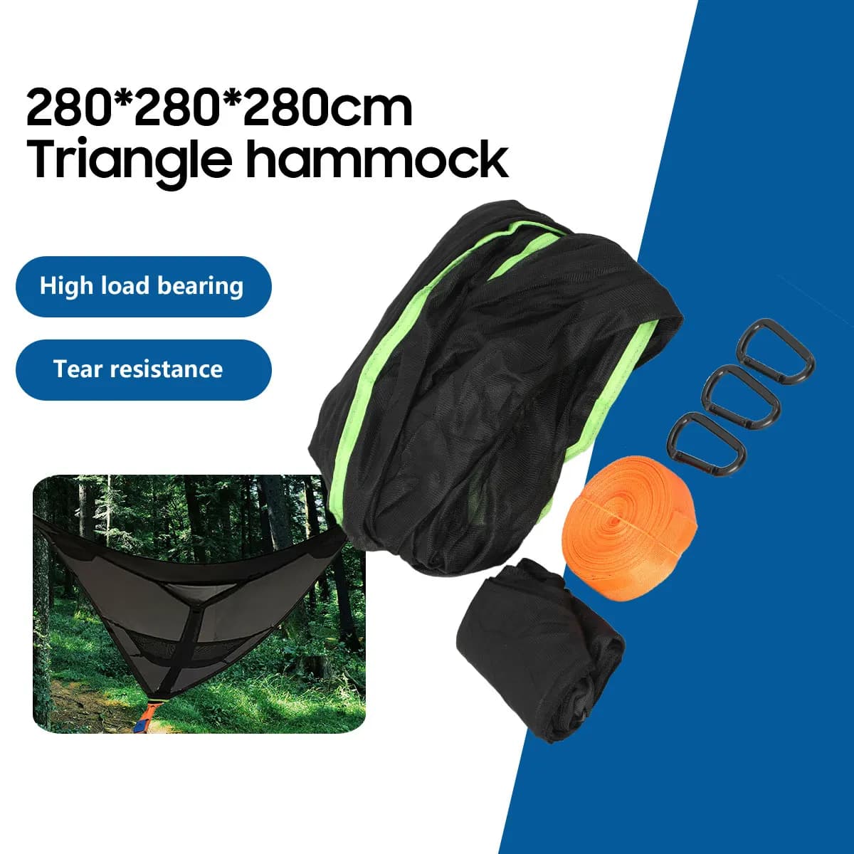 Multi-Person Hammock Triangle Air Mat Hammock Tree House Air Sky Tent