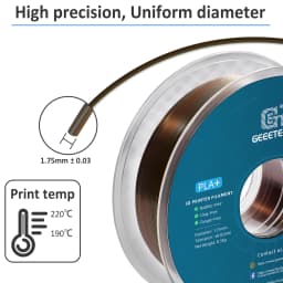 GEEETECH 5Kg 3D Silk PLA Filament 1.75mm Spool Wire For 3D Printer Material, Safety, Vacuum Packaging, Special Color