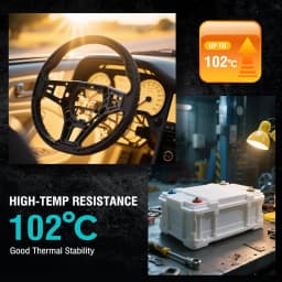 SUNLU 1.75mm PC-ABS 3D Printer Filament 1KG,High Temp 102°C, Impact 70KJ/m², NO Bubble, ±0.03mm ,Paintable,Electroplatable