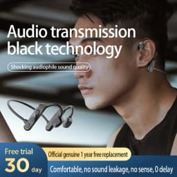 Bone Conduction Headphones Lightweight Ear Hook Earphones Bluetooth-Compatible Comfortable To Wear for Outdoor Sports
